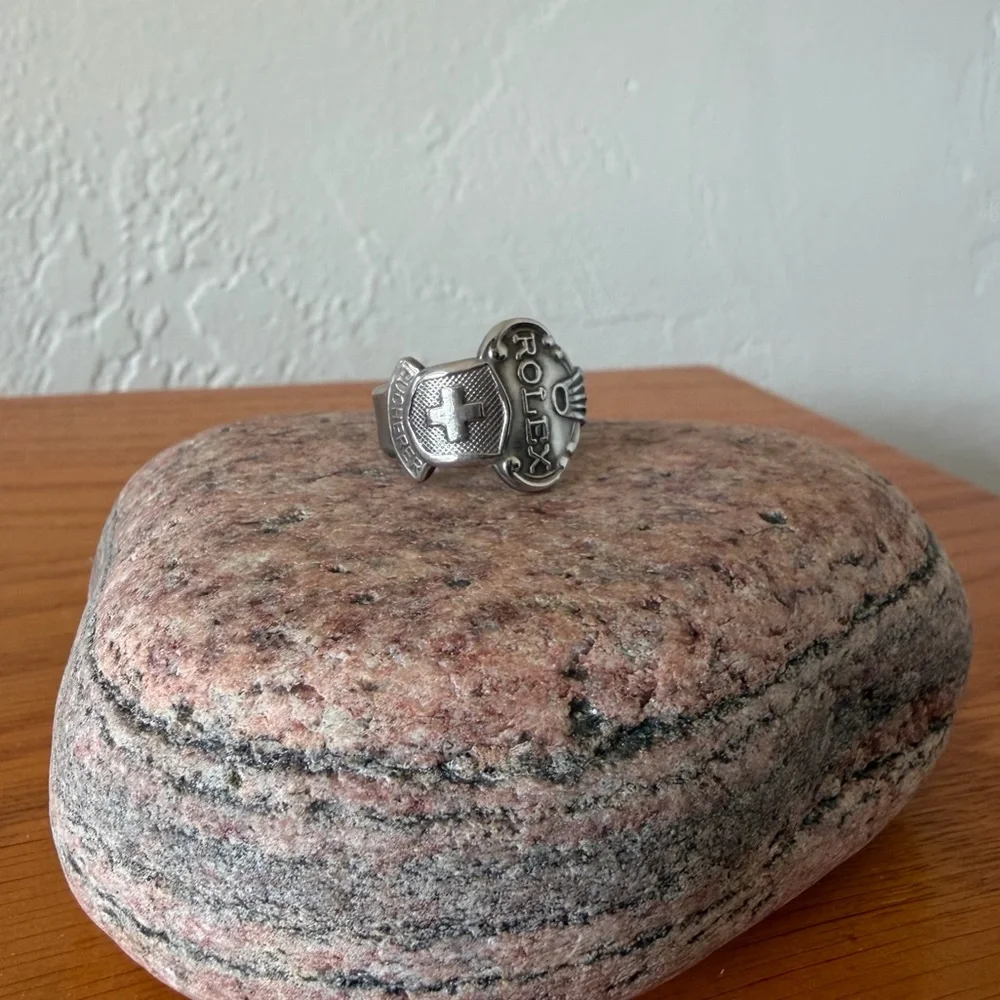 Stainless Steel Rolex Spoon Ring - Picture 1 of 4